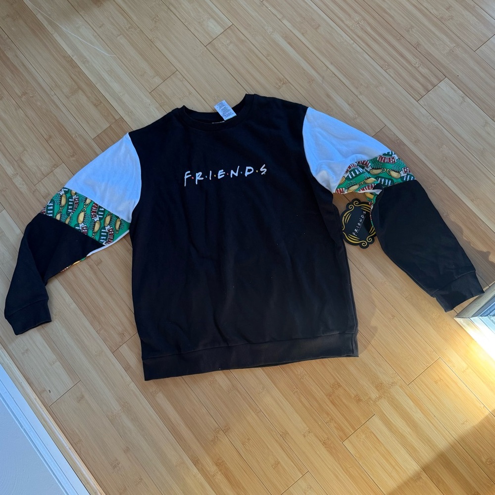 Friends Black and White Sweater
